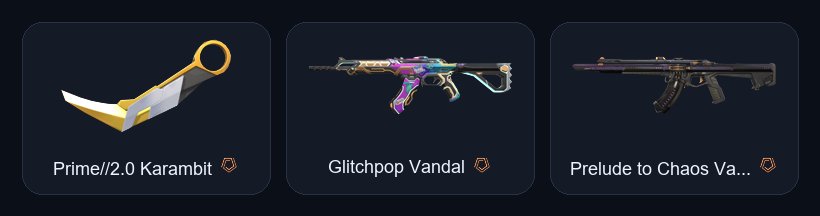 【 Prime//2.0 Karambit / Phantom 】【 Prelude to Chaos / Ion / Cryostasis / Glitchpop Vandal 】, Sale, Silver 2, Agents: 7, Skins: 23