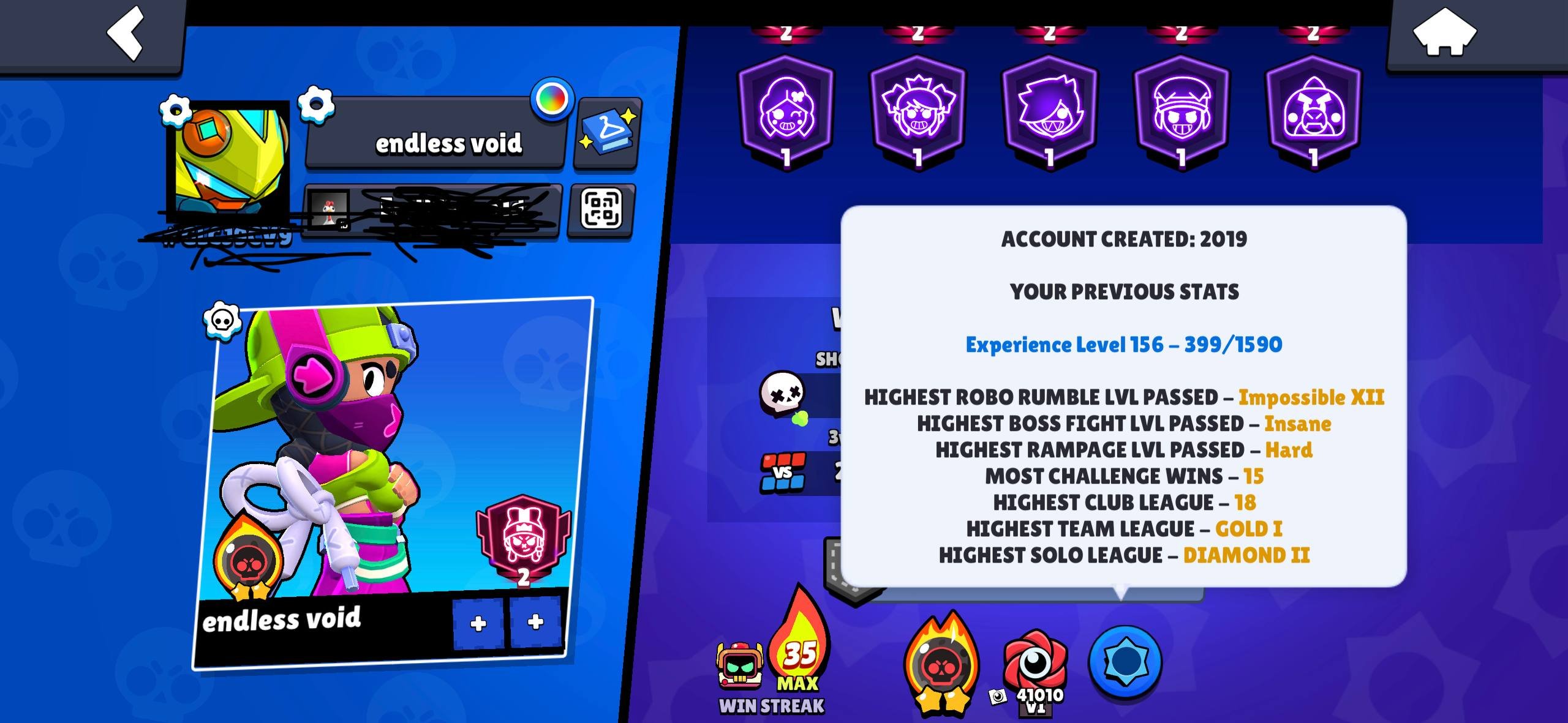 💙 110K TROPHIES | INSANE ACCOUNT 💙 91 POWER 11s | 91 PRIMES 💙 ❗ FRESH CLEAN GMAIL, trophies 110000, brawlers 104, primes 91