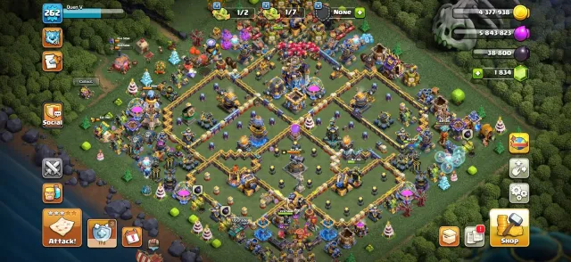 HIGH XP262🔥TH18 MAX 2 HEROES 🔥10 EPIC EQUIPMENT MAX🔥3505 WAR STAR🤩NC 500 GEMS🥳, 18 TH Home Village, 10 TH Builder Base