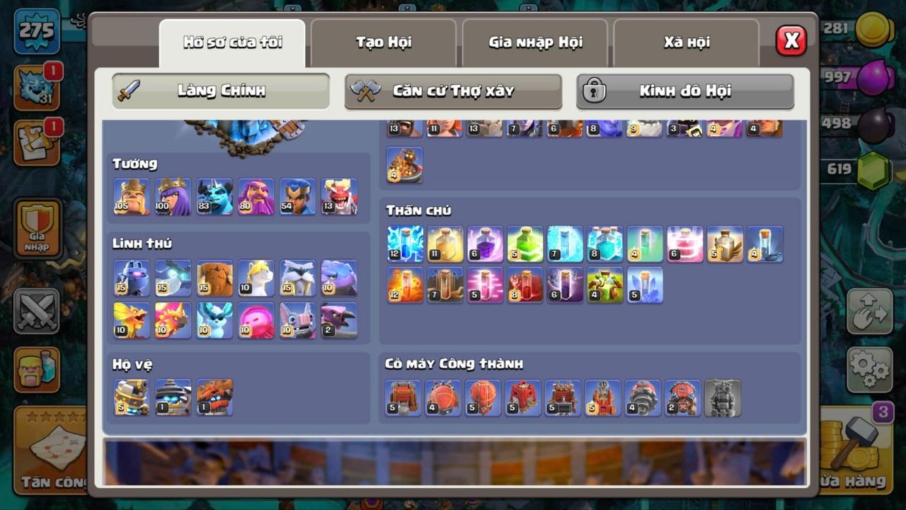 TH 18 Near Max🔥Heroes 105.100.83.80.54.13➤9 epic (7 max➤Nc Available➤Strong Troops➤ Great price💵, 18 TH Main Village