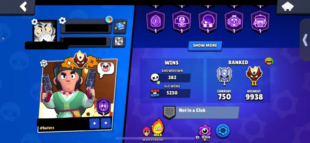 MASTER 2 CURSED MINI ACCOUNT, 31000 кубков, 105 бравлеров