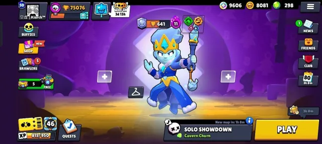 75076 CUPS | POWERFUL OLD CLASS ACCOUNT (good leveling, lots of skins) | 50 Primes, trophies 75076, brawlers 103, primes 50