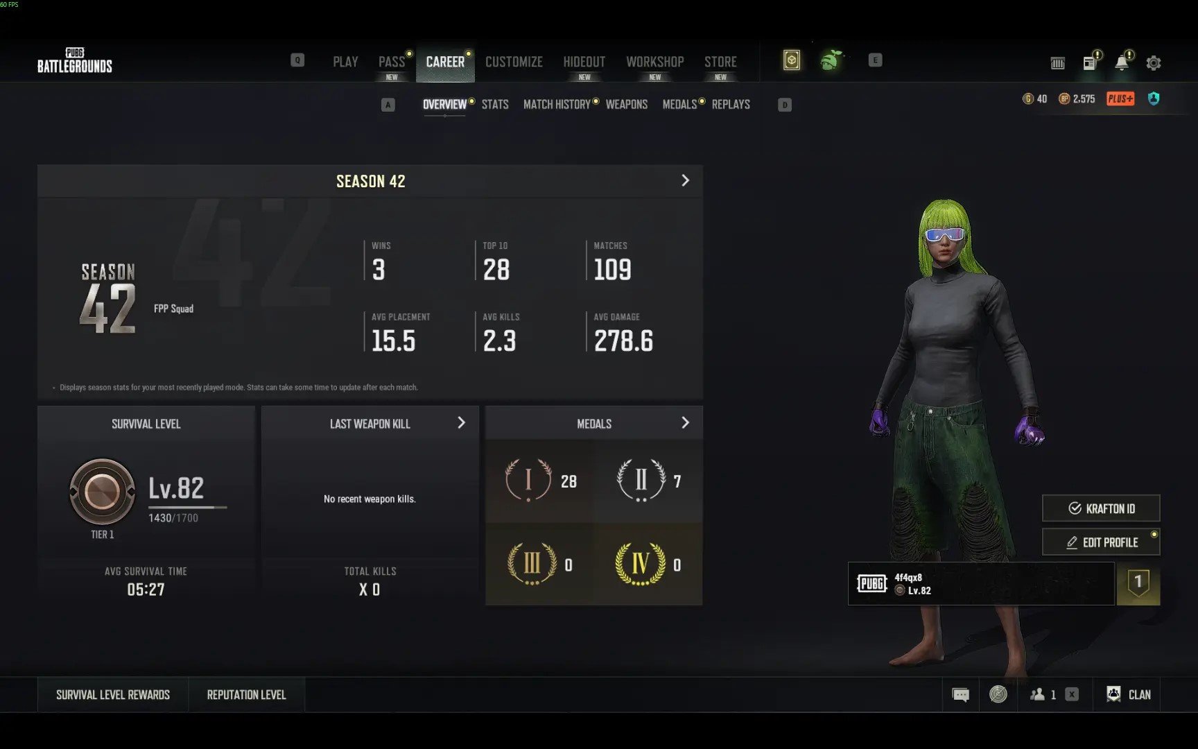 💮🟥【 PERSONAL PUBG\STEAM ACCOUNT 】💗【 52 HOURS 】💗【 ONLY YOURS 】💗【 1 PROGRESSIVE GUNS 】🟥💮, Yes BATTLEGROUNDS Plus