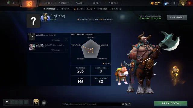 ✿ Level: 22 ✿ INSTANT DELIVERY 24/7 ✿ Native email without top-ups ✿ 100% Guarantee, Sale, 4987 MMR, 10568 Honesty, 10568 Politeness, 282 matches, 251 hours