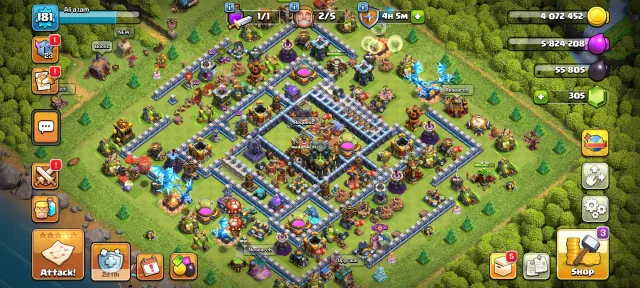 TH 17 Max~Heros-60/78/37/23~Cwl Madels 740~3× Hero Skin~All Equipment~Connect To Buyer Mail, 17 TH Main Village, 7 TH Builder