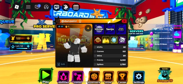 🔥 Roblox account — Volleyball Legends 🏐 with email, Accounts