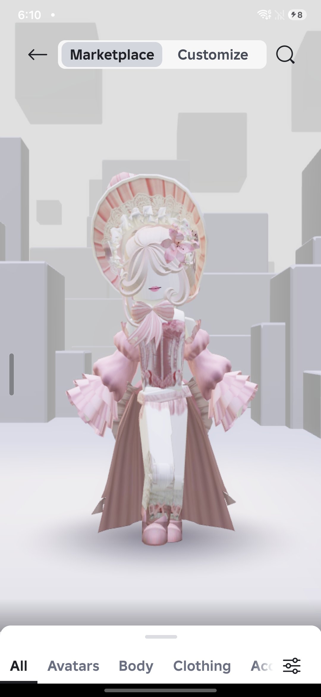Selling a Roblox account for a girl., Sale, Voice chat: No