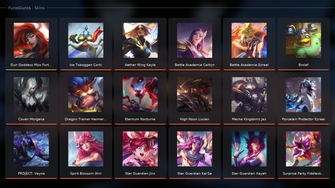 💾 𝟏𝟎𝟗 𝐒𝐤𝐢𝐧𝐬 | 𝟏𝟕𝟐 𝐂𝐡𝐚𝐦𝐩𝐢𝐨𝐧𝐬 | Gun Goddess Miss Fortune, Ice Toboggan Corki, Coven Morgana, Sale, level 189, champions 172, skins 109, Emerald