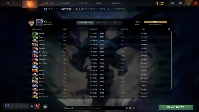 💗Verkauf 6251 mmr | für Haupt| es gibt Skins💗, Verkauf, 6251 MMR, 11361 Anstand, 11361 Höflichkeit, 3015 Spiele, 4452 Stunden