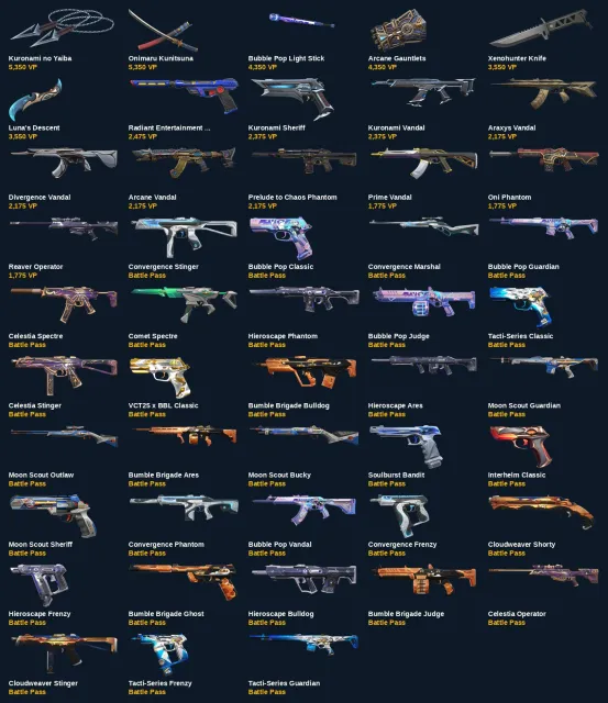VH8 EU EU | 48 skins | Unrated | Spent 47,750 VP | 115 VP + 70 RP | Arcane Gauntlets, Sale, Under calibration, Agents: 12, Skins: 48