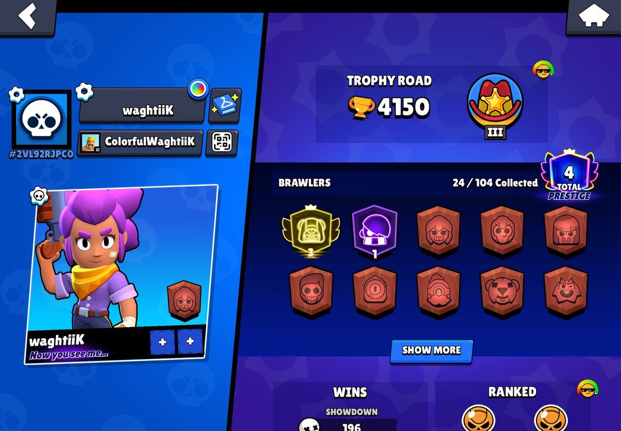 THIRD PRIME ON LEON💚THE REST IS A BONUS💛THE BEST START💚LOTS OF RESOURCES💛3 PRIME, trophies 4150, brawlers 24, primes 4
