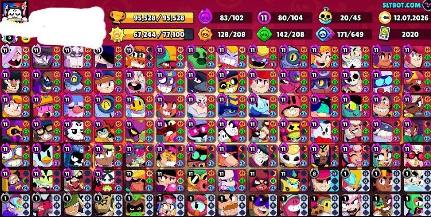 🟢❇️✅🏆95.555🏆UNO Chester🔥430+ SKINS🔥🔥80 11 power🔥45 buffy🔥🔵105🟣173🔴25🟡16⚪8✅❇️🟢🚀AUTO ISSUE🚀, trophies 95500, brawlers 104, primes 72