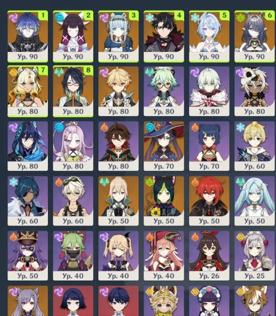 leveled Genshin account, premium Flin's pack with sigils, moon for 2 months, Any platform, Email linked, Iter, Leveled, AR 57, Event 13, Standard 11