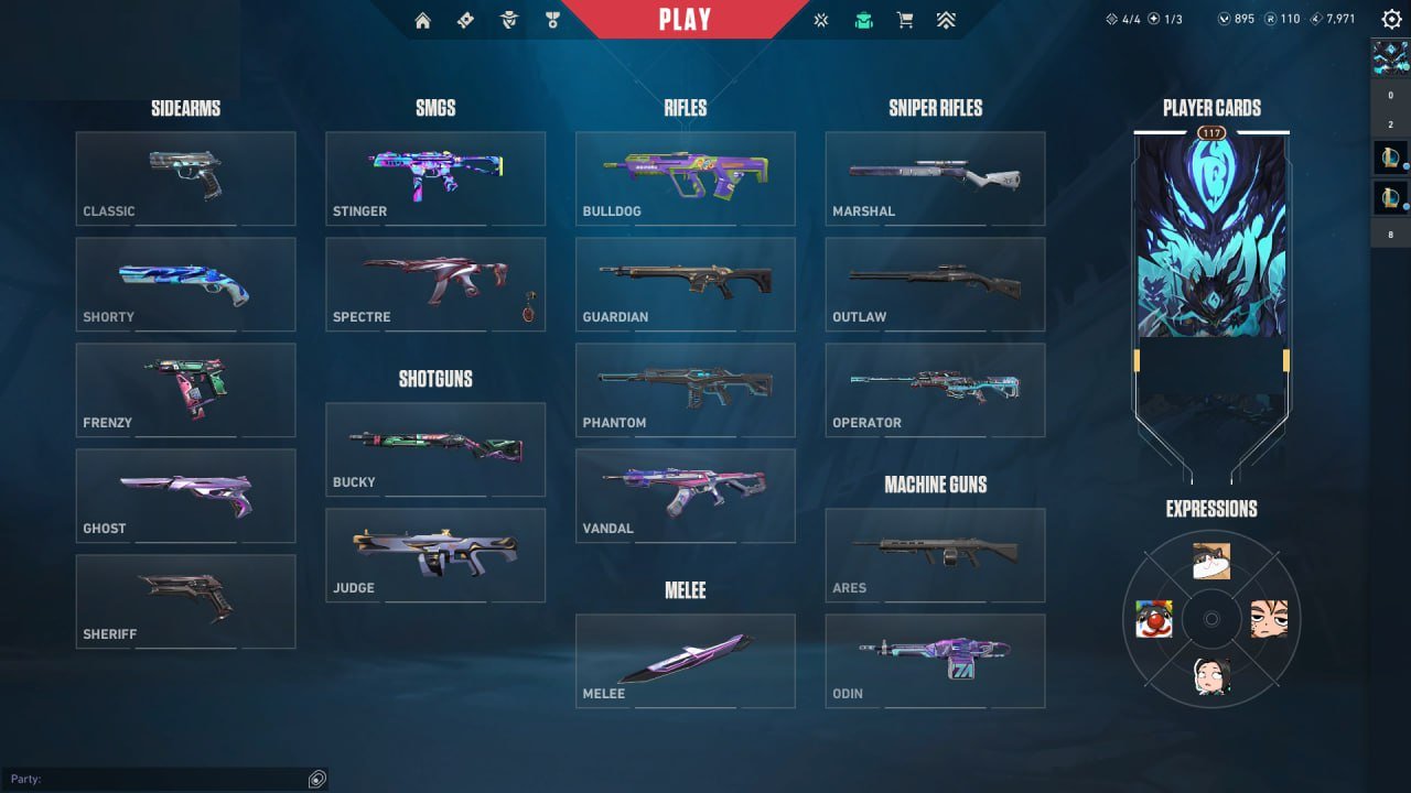 personal ACC, data change, sheriff and vandal curons, operator and sheriff colors, was rank D3, Sale, Diamond 2, Agents: 25, Skins: 12