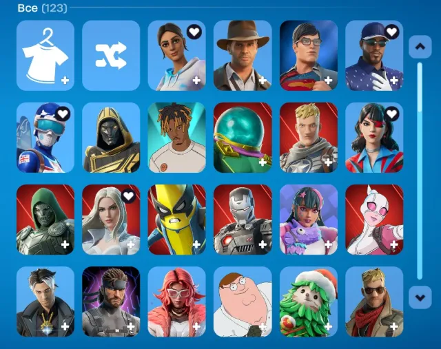 FORTNITE ACCOUNT, 1945 ACCOUNT LEVEL, 123 skins, 152 pickaxes, etc., Sale, skins 123