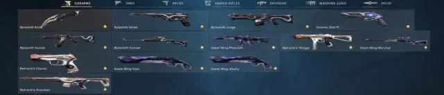 13 skins | Byteshift Knife | Byteshift Vandal | Doom Wing Phantom | 115 lvl | EU, Sale, Iron 3, Agents: 18, Skins: 13