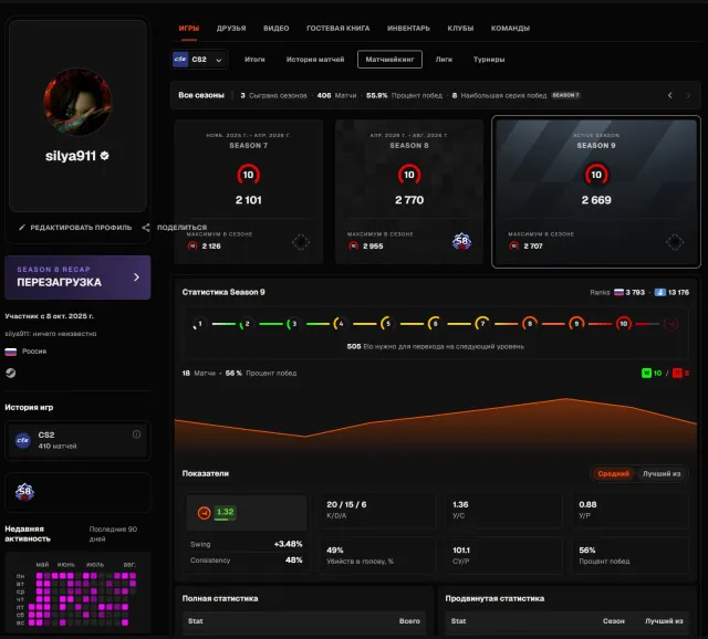 410 matches , 2950 elo max. Продаю аккаунт, так как ухожу в армию, Продажа, С инвентарем, Есть PRIME, FACEIT, 2669 ELO, Зарегистрирован: Да
