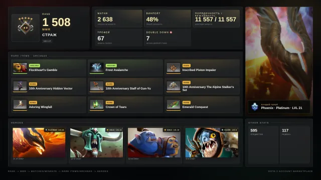 ⛩️💜ARCANA(OGR, CM)💜Personality💜Collectors💜💜High tiers💜10-year anniversary rewards💜Russia💜⛩️