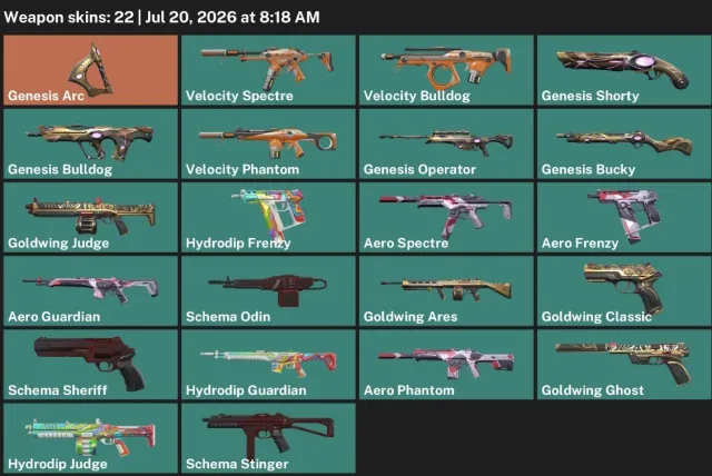 ⭐AUTO DELIVERY⭐22 Skins + 18 Agents🔶1 Knife🔶Genesis Arc🔶Lifetime Warranty, Sale, Ranked unlocked, Agents: 29, Skins: 24