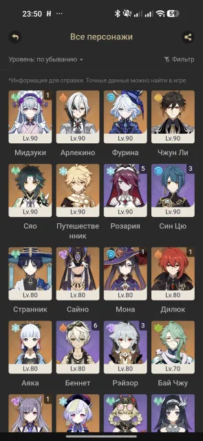 Personal Genshin account, very old Google loss. Full re-link, Any platform, Email linked, Iter, Levelled up, AR 56