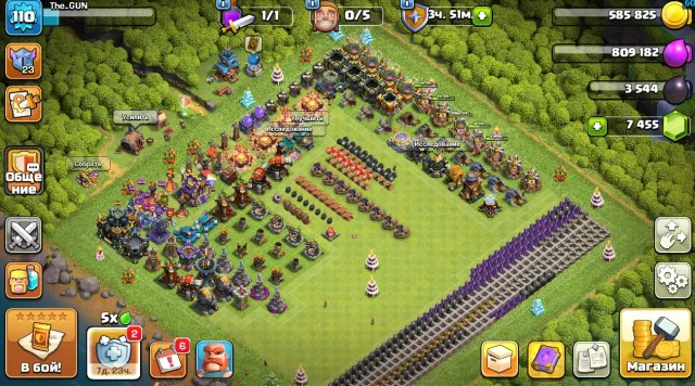 💎 7 455 ГЕМОВ |🔥 17 ТН |⚡ 5 СТРОИТЕЛЕЙ |⭐ 4 ЭПИК СРАЖЕНИЯ | 13 LVL КК | 🎁 МНОГО ВОЛШЕБНЫХ ПРЕДМЕТОВ, 17 TH Родной Деревни, 10 TH Строителя
