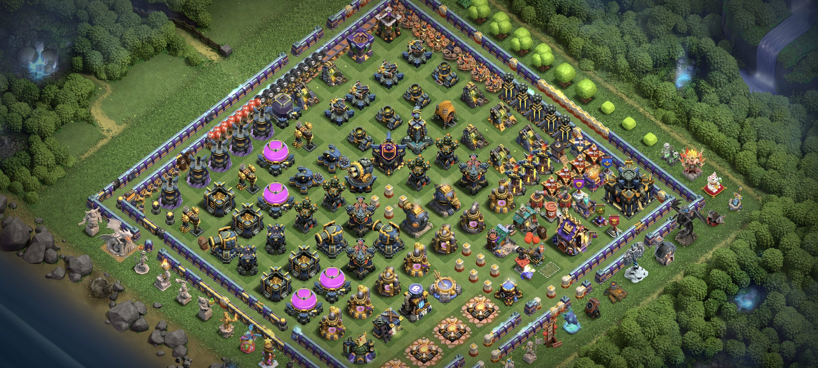 Clash of Clans TH17 | 96% Maxed | Good Skins | Great Equipment | Ready to Push, 17 TH Main Village, 1 TH Builder