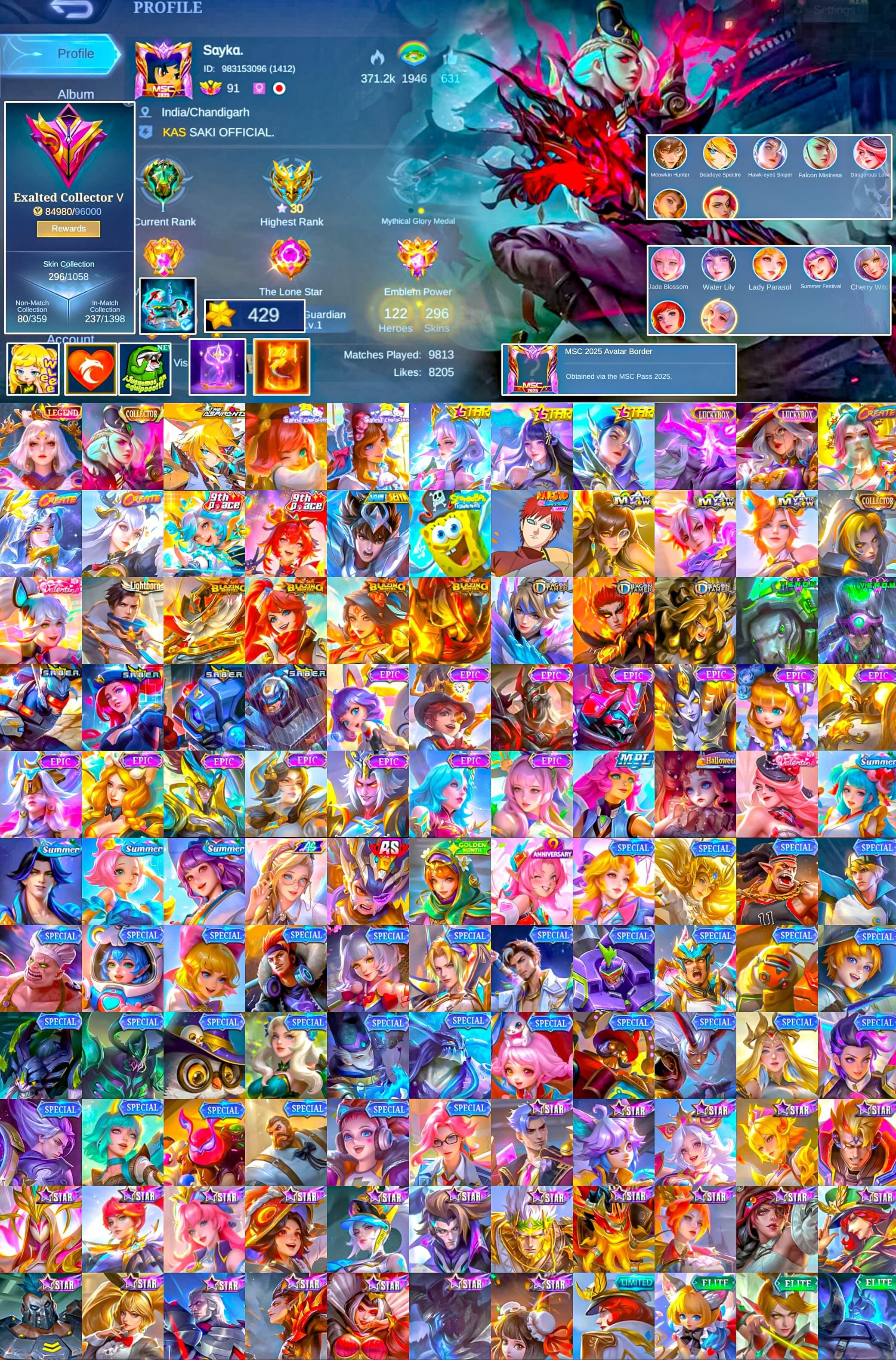 🌟 Unique Lunox Semi Account! 🌌