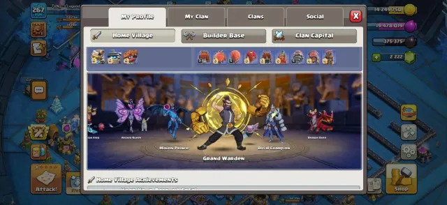 TH18 Max XP267 | Legend 2 | WS3427 | 16 Equip Max | Anime Fury + SoC Scenery | PP ON, 18 TH Родной Деревни, 10 TH Строителя