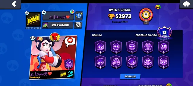 I'm selling a cheap Brawl Stars account. For details, trophies 53000, brawlers 88, primes 13