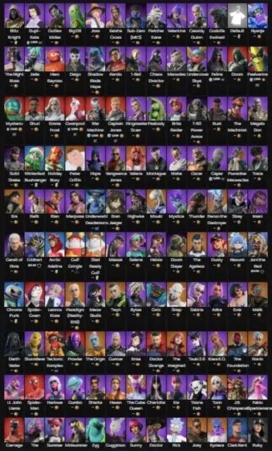 | Personal account since 2020 | 178 skins | 189 Emotes, Sale, skins 178