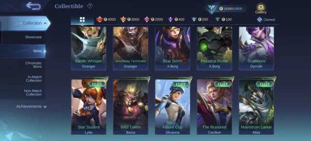 PACE Fanny🥰,Balzing Layla😍,Epic Uranus🤯,Collab Vale+Badang💥,Meowking Lesley+Silvana+Julian, Продажа, Ранг: Легенда, Уровень: 54, Процент побед: 59%, Герои: 65, Облики: 97