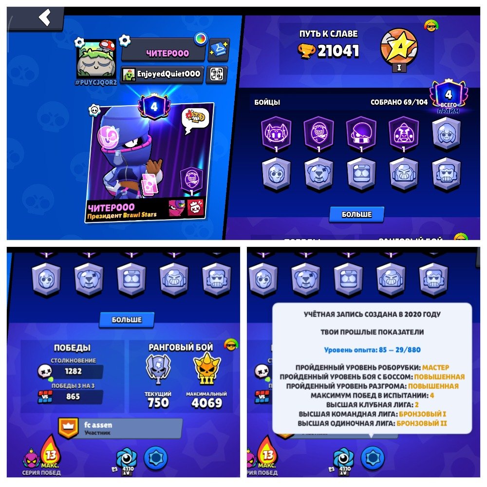 ❤️2020❤️ "Paladin Volt" ❤️|❤️ "Ninja Tara" ❤️|❤️ Tons of Skins ❤️| "Penny's Helper" ❤️ "Sorceress", trophies 21041, brawlers 69, primes 4