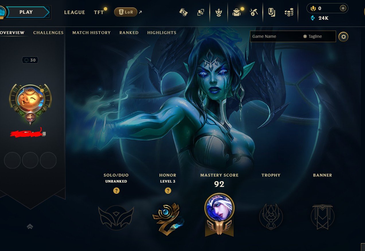 EUNE🔑Ranked Ready🔑Handleveled🔑S16 Unranked🔑27 Champs🔑2 Skins🔑24k+ BE, Sale, level 30, champions 27, skins 2, Unranked