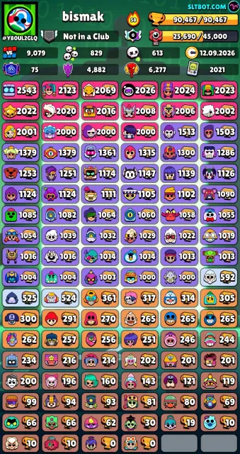 🔥 ПРОДАМ АККАУНТ BRAWL STARS + CLASH ROYALE 🔥, 90000 кубков, 106 бравлеров, 75 праймов