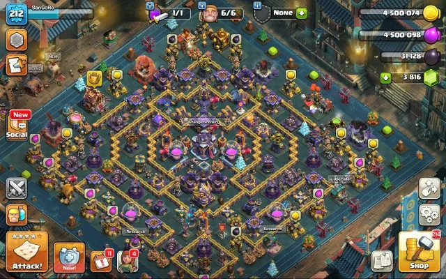 15 TH 90% фулл | 212 LVL | 81/81/59/56/31 | донат оформа + топ экипа, 15 TH Родной Деревни, 10 TH Строителя