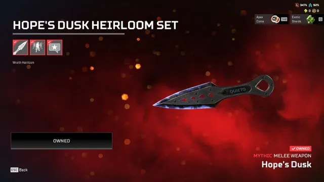 Katar 3, Bloodhound Prestige and Wraith Kunai 250+ legendary items Original Email, Новичок, 837 уровень, Реликвия: Есть