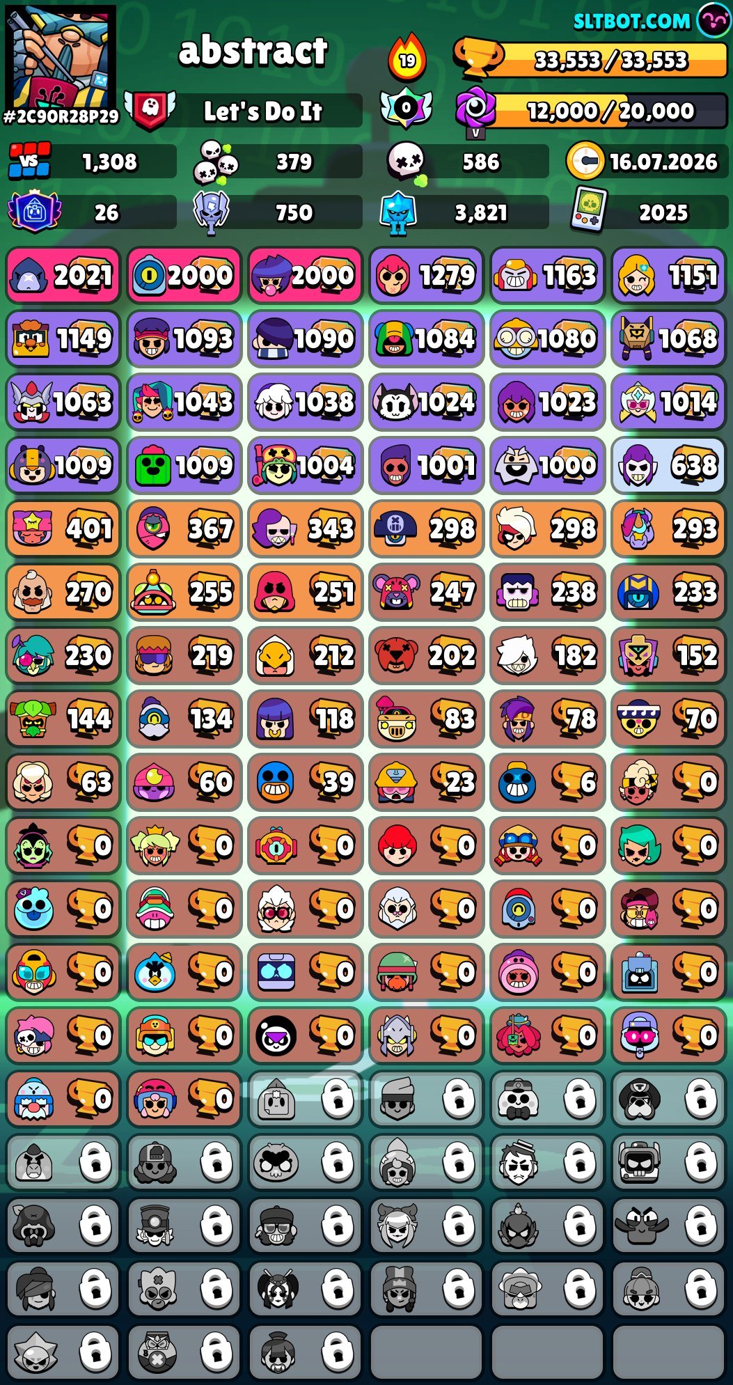 🔥Coolest Brawl Stars account!🔥, trophies 33553, brawlers 80, primes 26