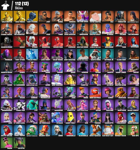 ⚡ TART TYCOON • Gold Midas • Gold Brutus • Peter Griffin | 112 Skins | (PC/XBOX/PSN), Sale, skins 112