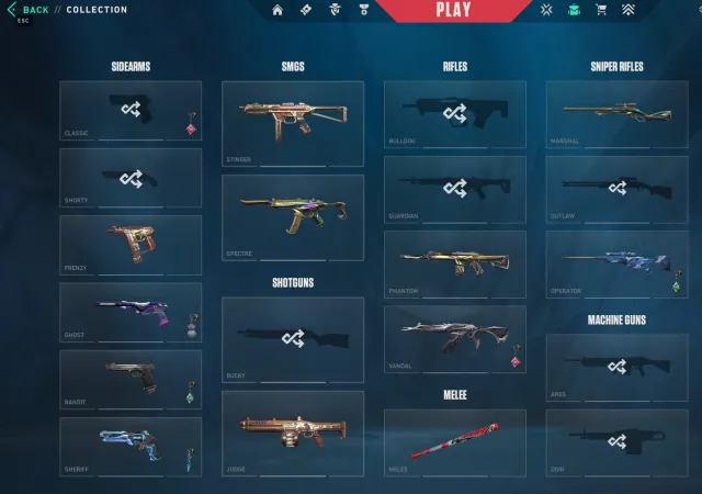 EU 2 knives 4 Vandals 1 Phantom - full rebind, Sale, Skin 1, Agents: 28, Skins: 19
