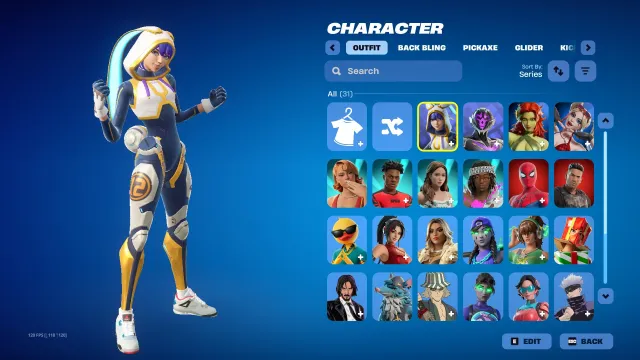 MAIN ACC | 31 SKINS | SATORU GOJO | SUMMER HARLEY | TOM HOLLAND and OTHERS!, Sale, skins 31