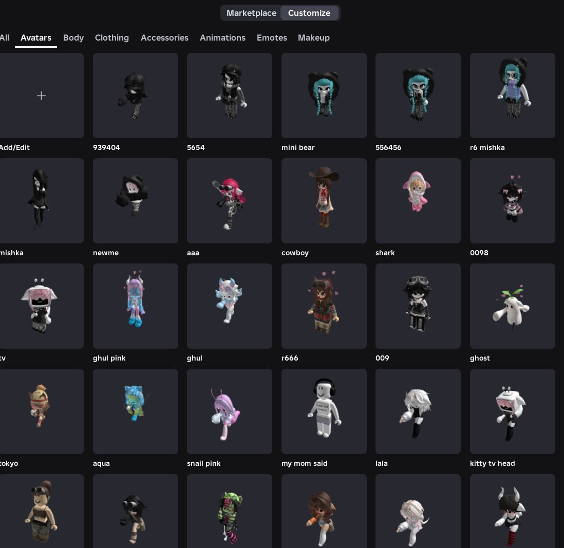 🖤Selling a female account with lots of clothes and bodies🖤, Sale, Voice chat: Yes