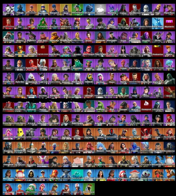 🍂OLD PVE🍂🤖203 SKINS🤖⛏️ 203 KIRKS ⛏️✅ RARE SKINS: GLOW AND NEO VERSA (1 CHAPTER)✅CHANGE OF MAIL✅, Sale, skins 203