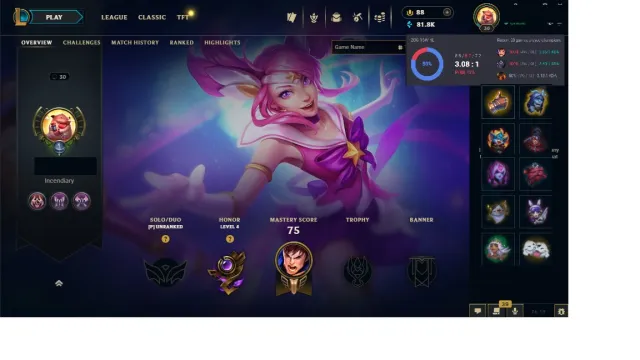 EUNE🎲HandLeveled丨Ranked Ready 🎲80K Blue Essence 🎲 15 WiN 🎲 2600 MMR, Продажа, уровень 30, чемпионы 20, скины 75, Нет ранга