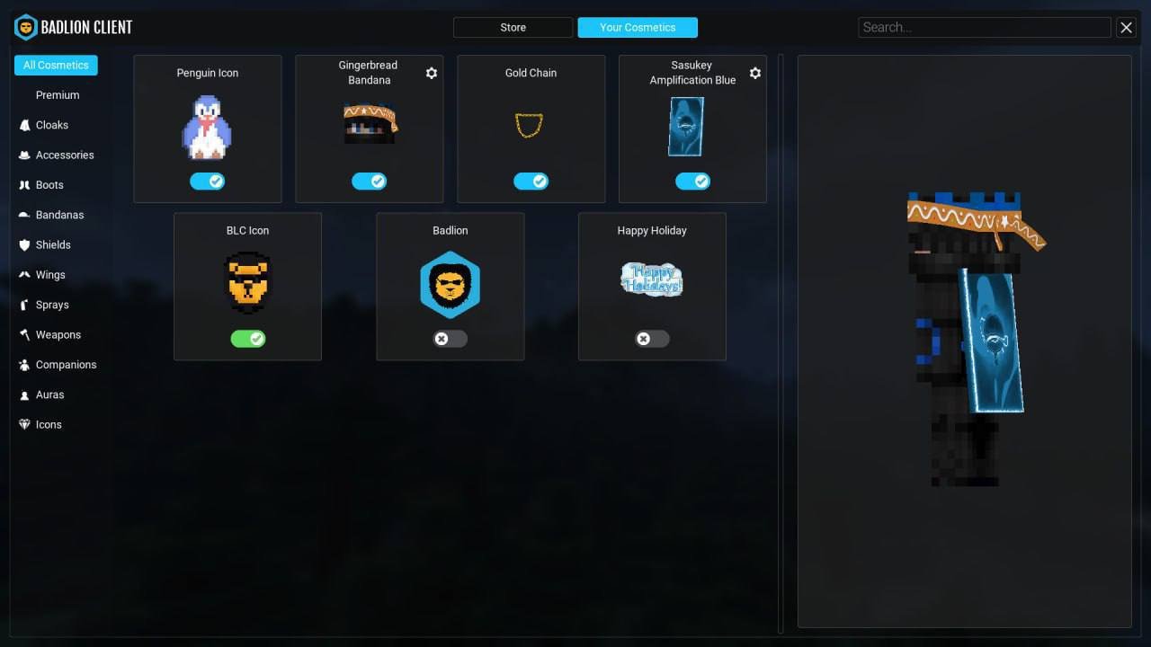 Licensed Minecraft account with Badlion cosmetics (Java) – Full access (Not Game Pass) – Lifetime, Sale