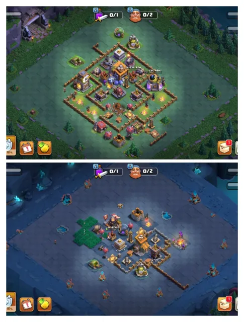 #BS013 #CoC003 Strong upgrades, Hero levels 50/52/45/35/20, 2716 Raid Medals, 443 League Medals, 13 TH Main Village, 7 TH Builder