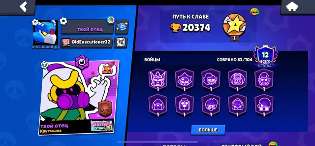 ✨🌊20K CUPOV | 2 ULTRA-LIGHT | EXPENSIVE SKINS | READ THE DESCRIPTION!!🌊✨, trophies 20382, brawlers 83, primes 12