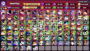 🔥 48k⚡️ 103/104💪🏼KING LU🧙SPRAY FOR 30 RANK 🧙MALEFICENT COLETTE 🦈 🔥 26 11 POWER💥, trophies 48173, brawlers 103, primes 11