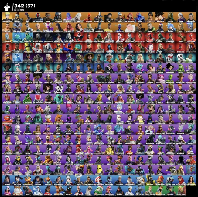 Naruto Uzumaki | 300+ Skins | Compte entièrement à vous | Accès complet | Garantie, Vente, skins 342
