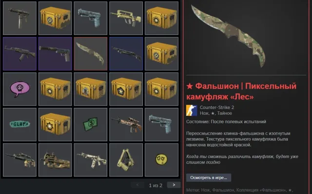 Personal account with a Falchion Knife "Forest" FT Inventory CS2 for 8800 rub. Has VAC/(more than 2100 days ago)., Sale, With inventory, Has PRIME