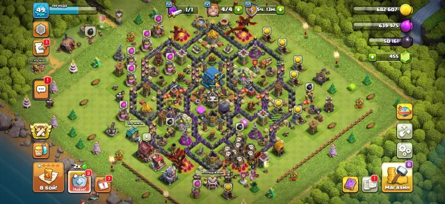 49lvl, 12 тх, 37/31/16/2, акк 22 года, 4 раба, 2 эпик снаряги,278 медалей лвк, с почтой!, 12 TH Родной Деревни, 2 TH Строителя